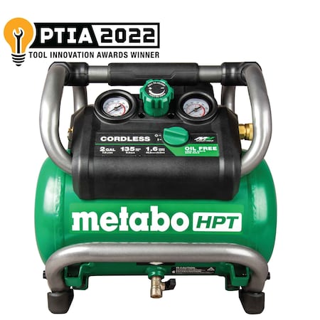 Metabo Hpt 36V MV Cordless Brushless 2 Gallon Air Compressor with Roll Cage Bare EC36DAQ4M